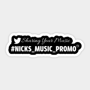 Nicks Music Promo Sticker